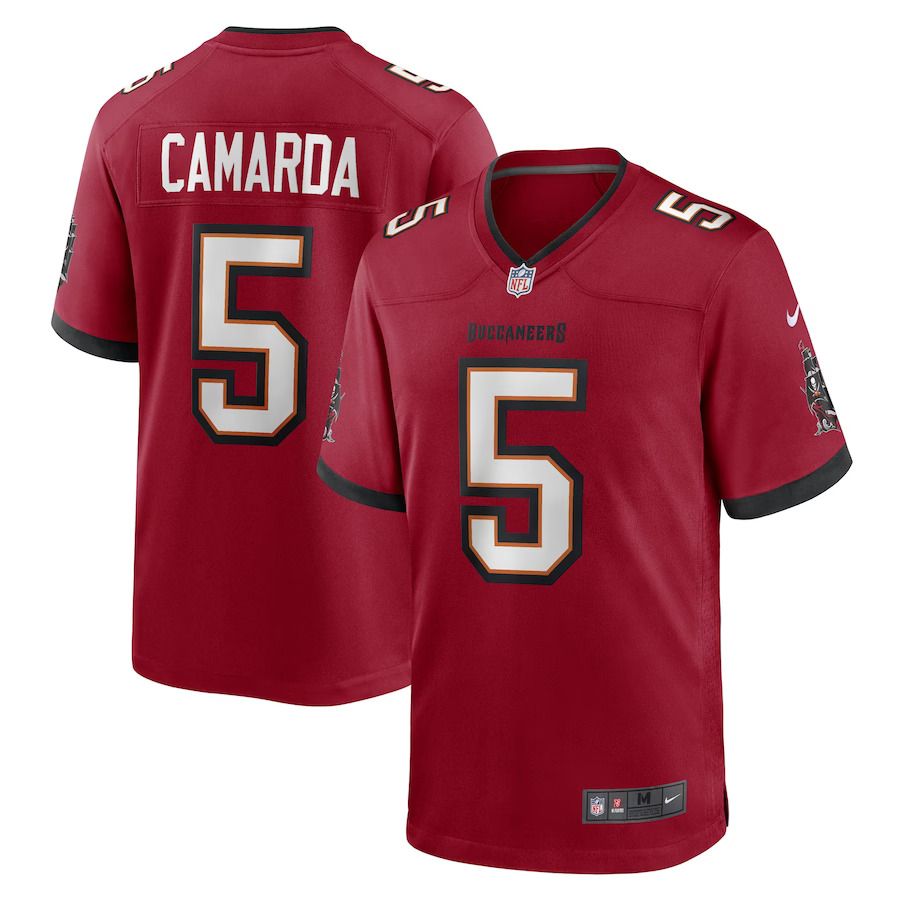 Men Tampa Bay Buccaneers 5 Jake Camarda Nike Red Game Player NFL Jersey